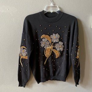 2-piece Embellished Knitwear Tracksuit Set
